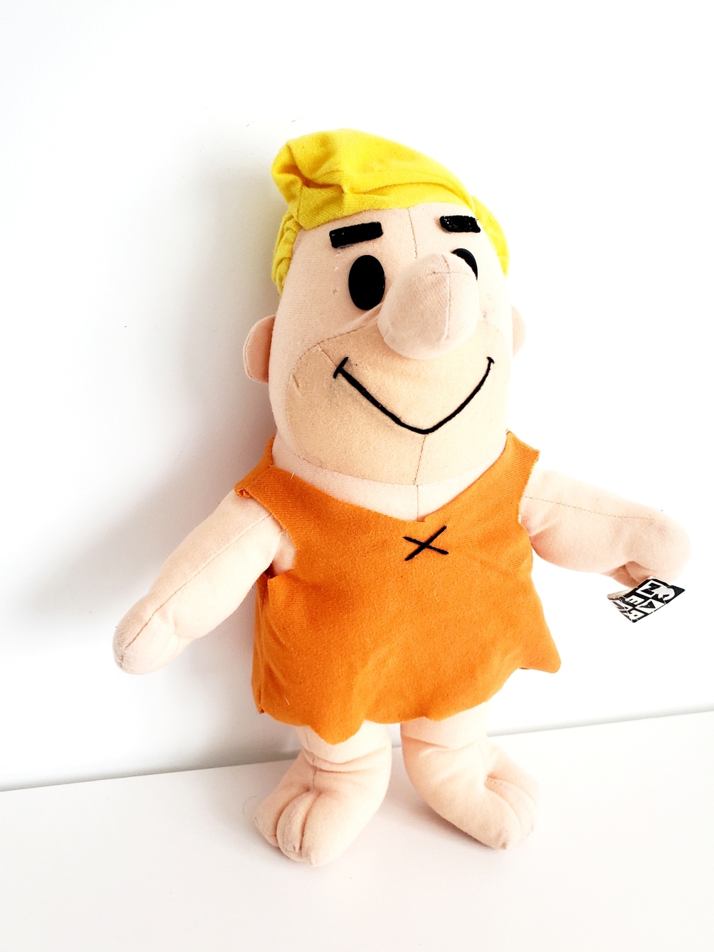 CARTOON NETWORK~1997~BARNEY RUBBLE from the FLINTSTONES 14" Plush DOLL~NWT